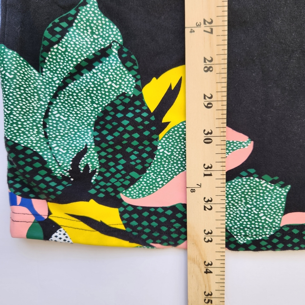 Floral Tee Dress X HER Studio London Women's Black Flowers Short Sleeve Medium - Picture 10 of 10